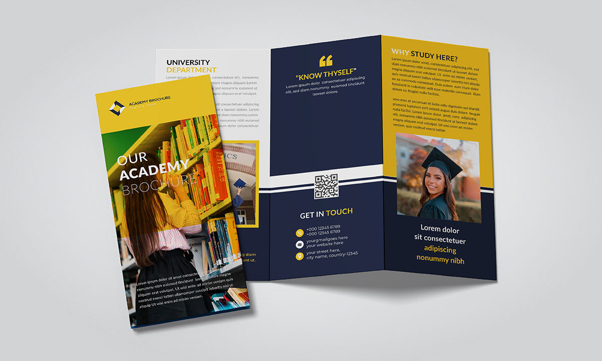 academy brochure design