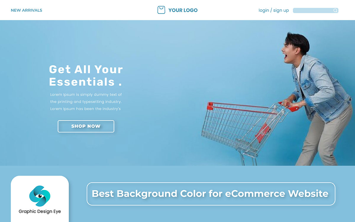 best background color for ecommerce website