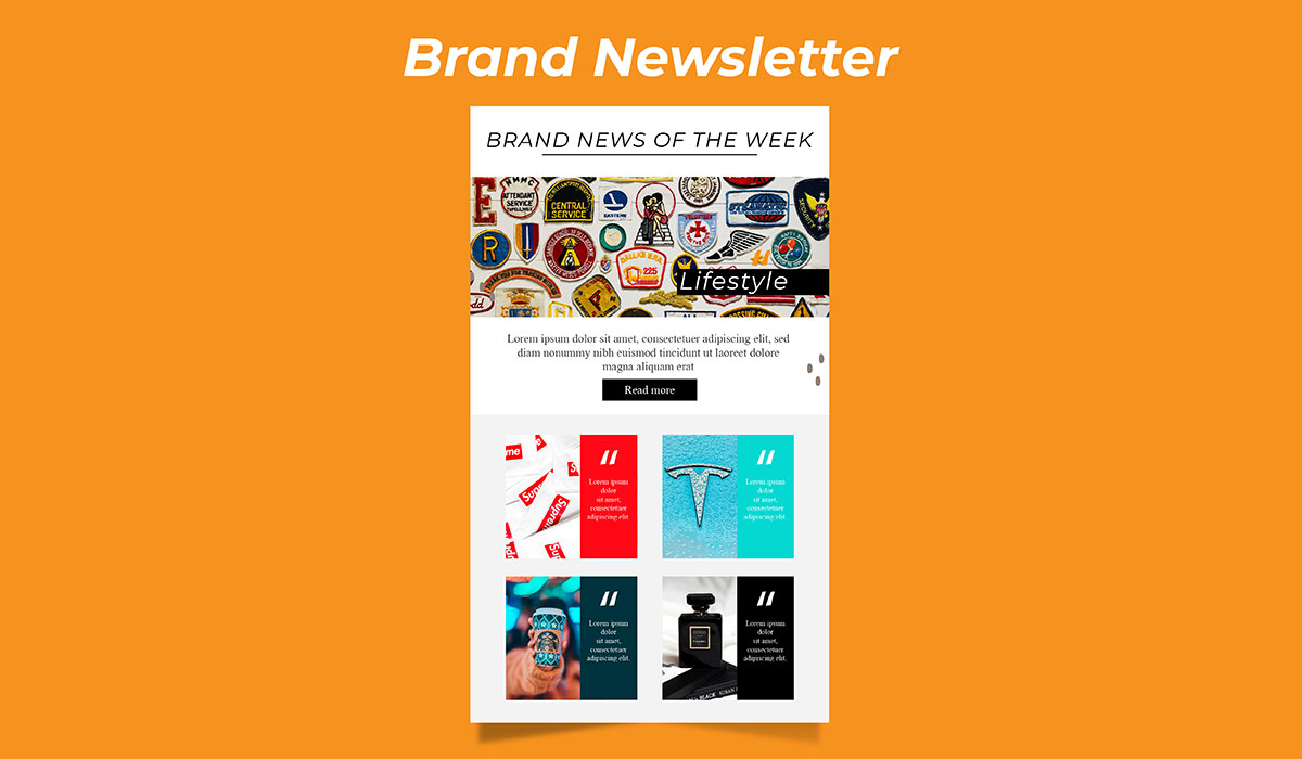 brand newsletter design