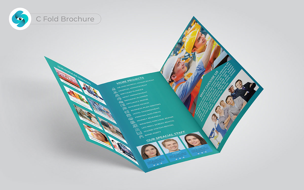 c fold brochure design ideas