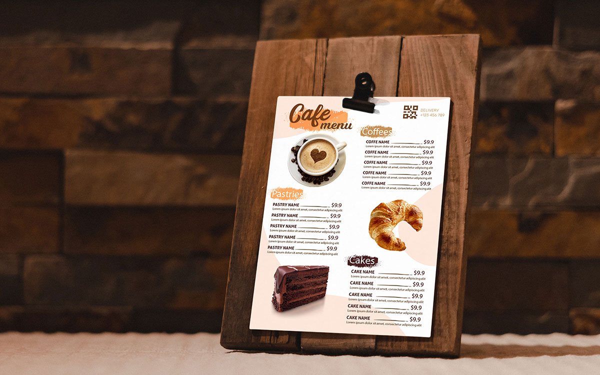 cafe menu design