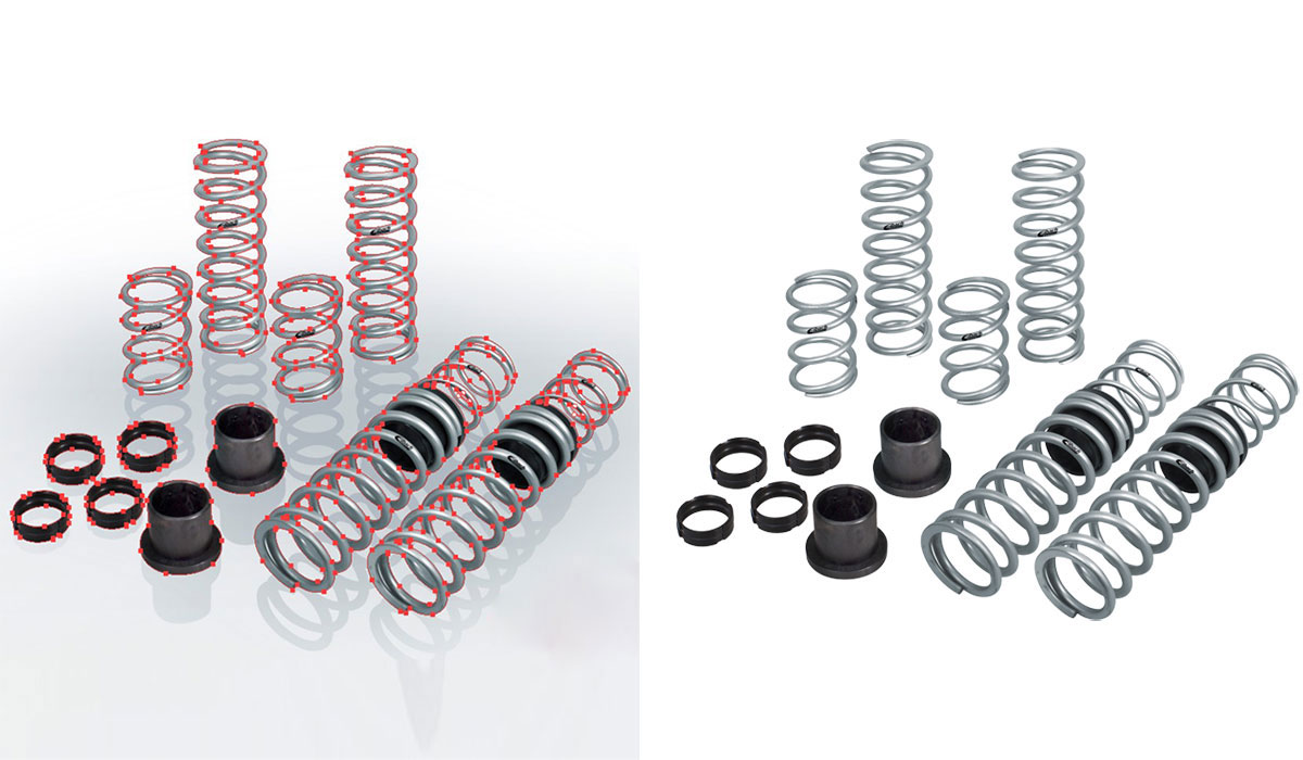 car parts photo clipping path