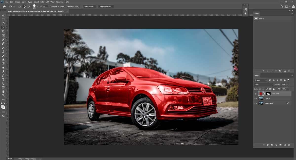 how can I edit my car photo