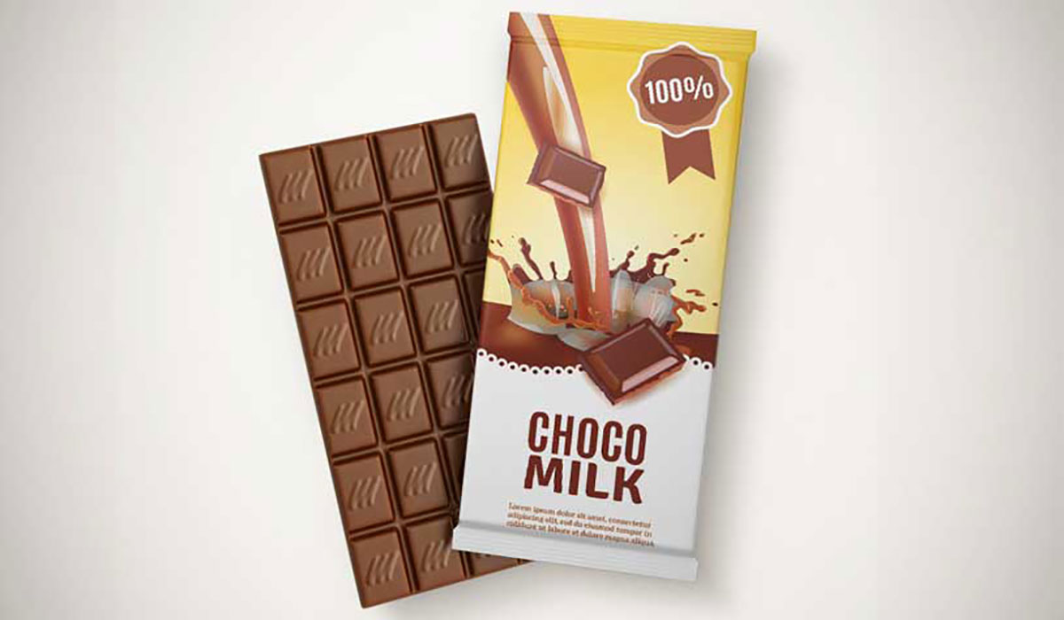 chocolate label design