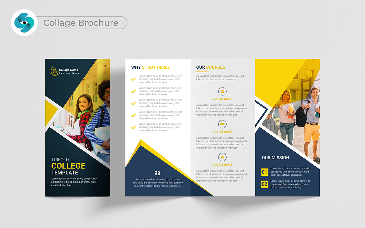 collage brochure design ideas