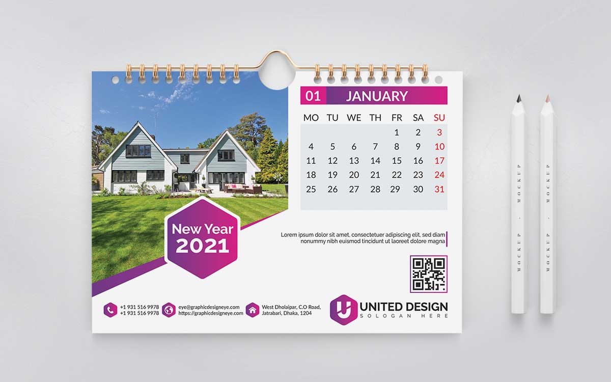 calendar design services