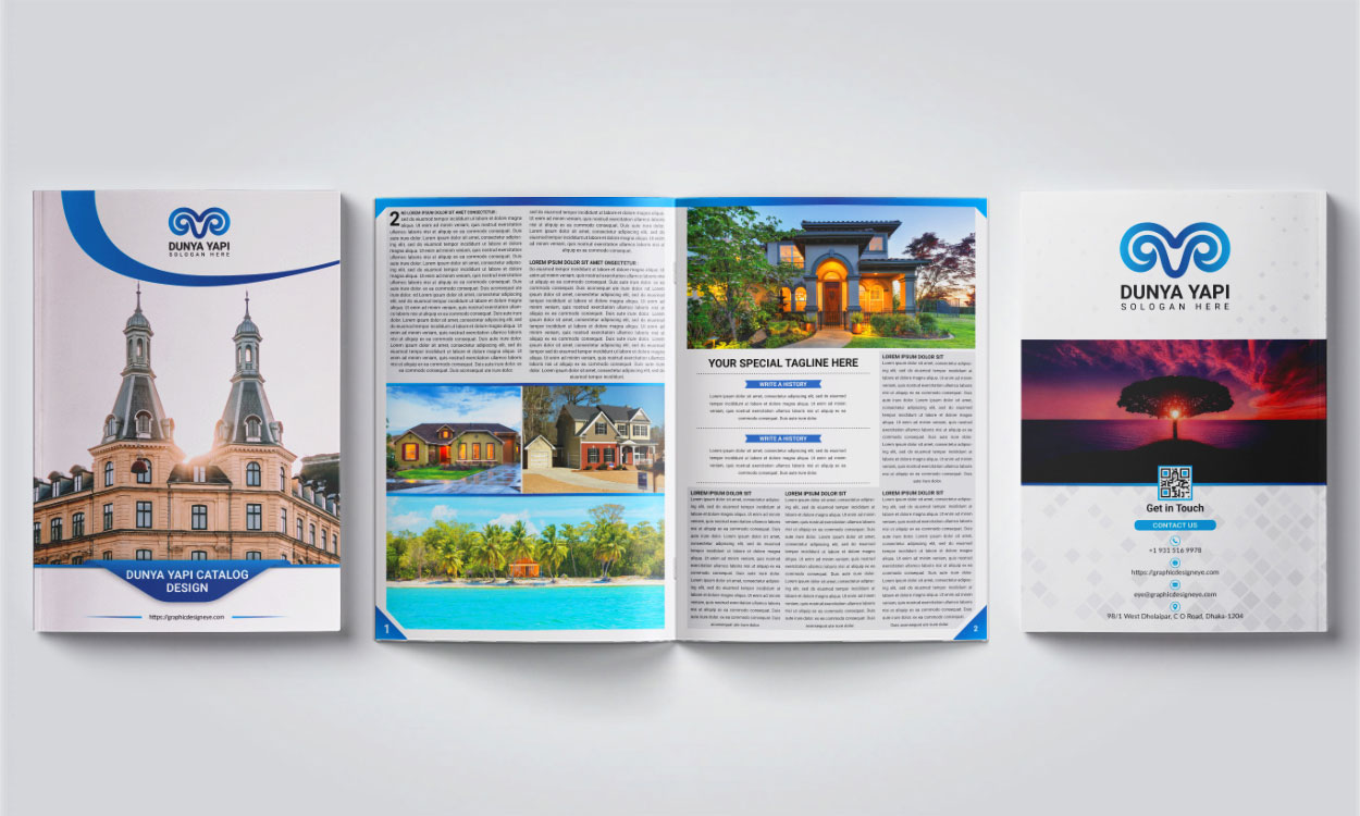 real estate catalog design