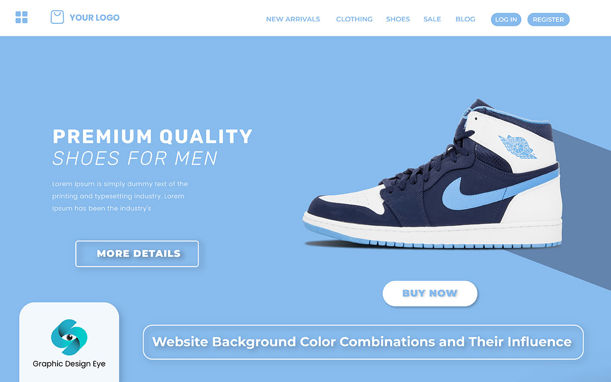 background color for ecommerce website