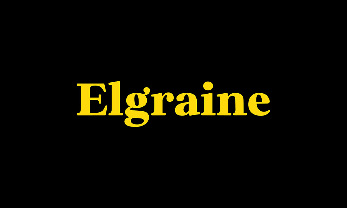 Elgraine font for logo design