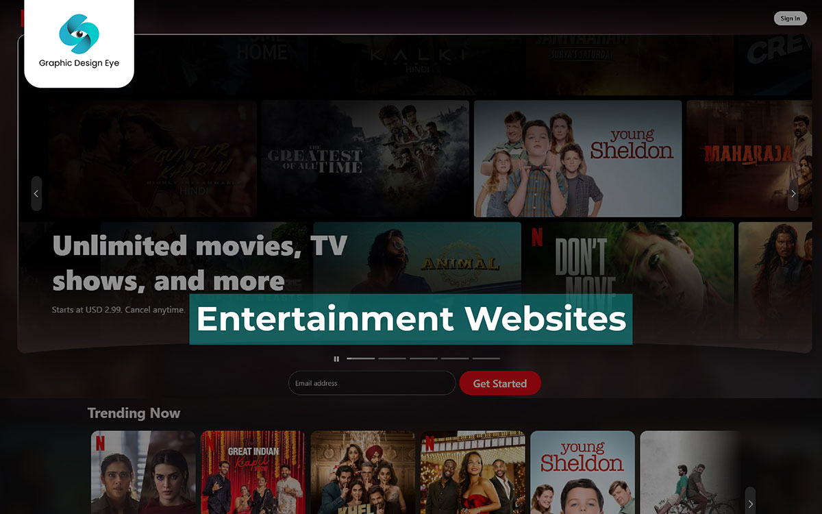 entertainment websites