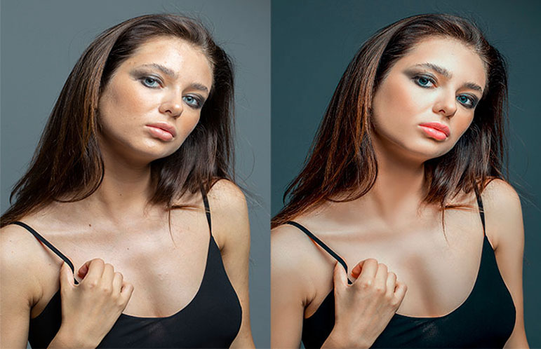 portrait photo retouching