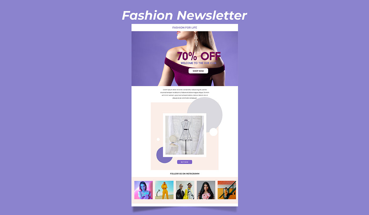 fashion newsletter design