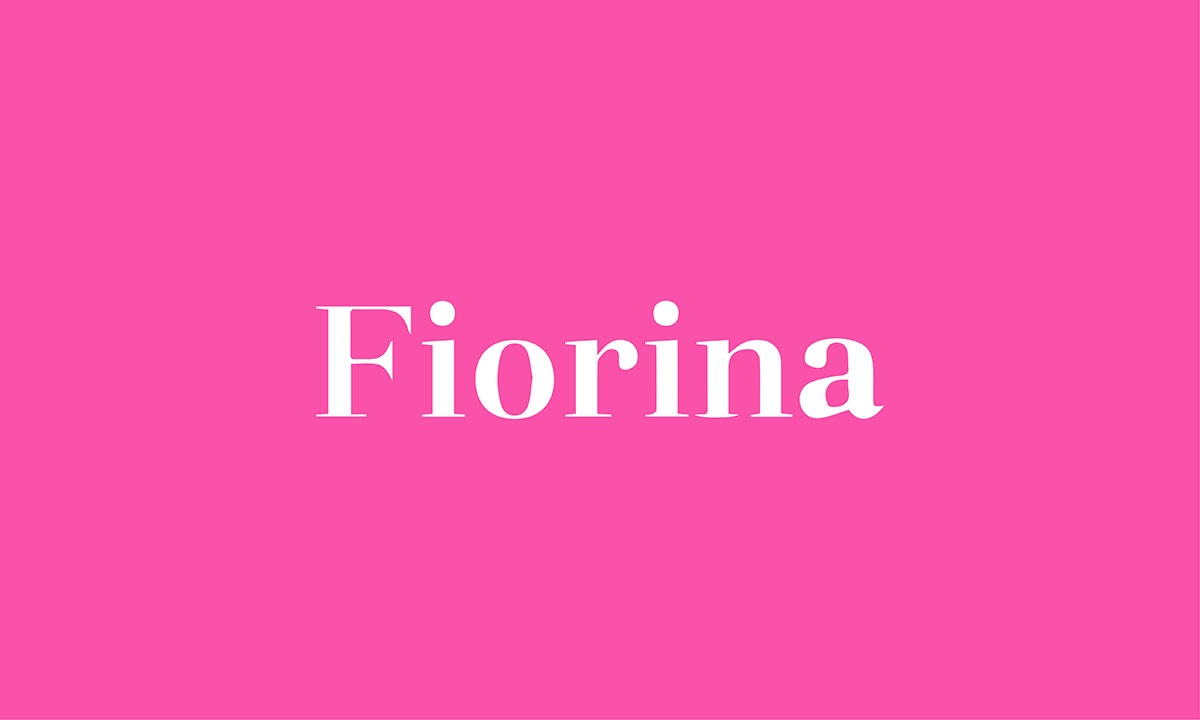 Fiorina font for logo