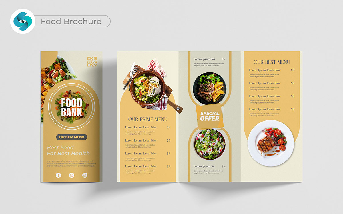 food brochure design ideas