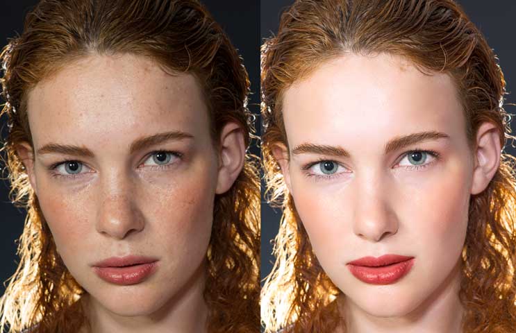 glamour photo retouching