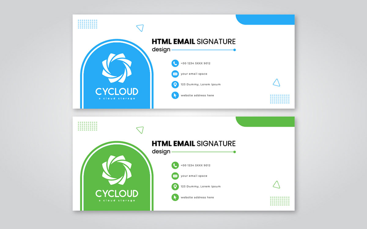 html email signature design