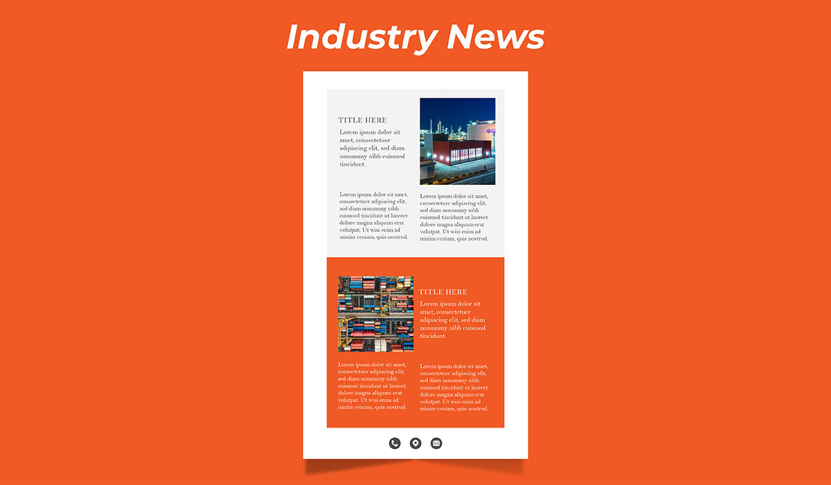 industry newsletter design