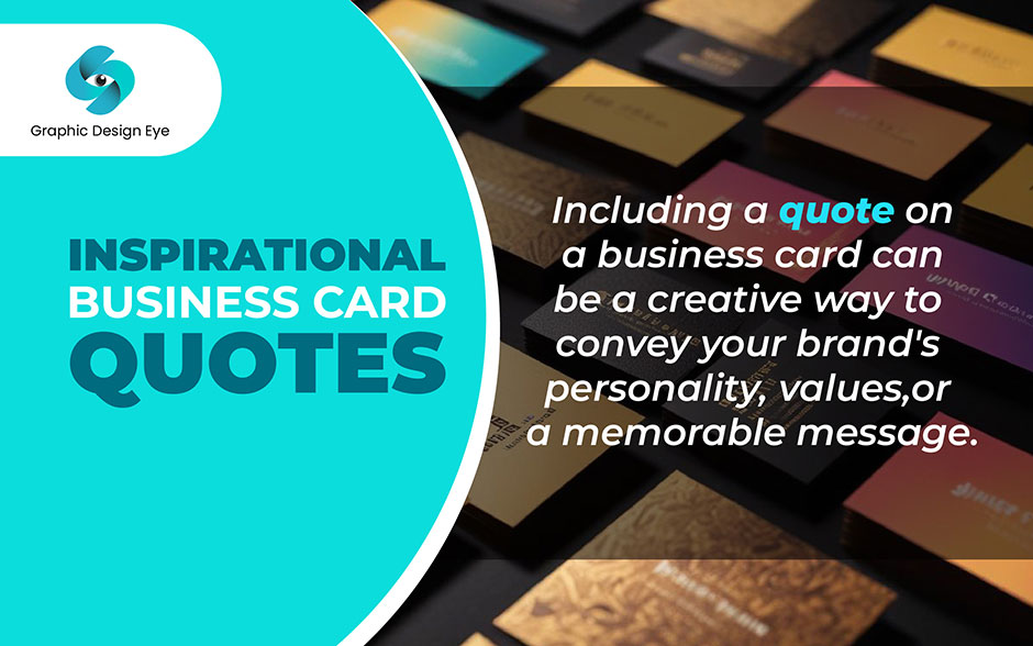 inspirational business card quote