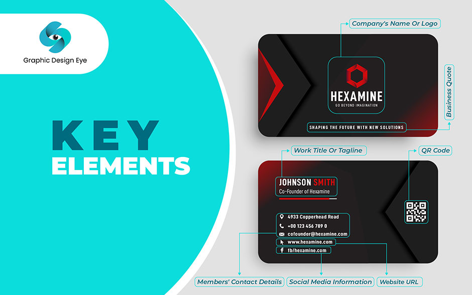 business card elements