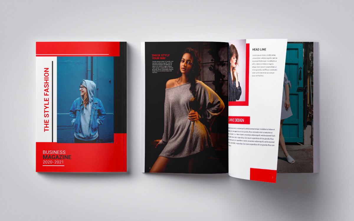 booklet magazine layout