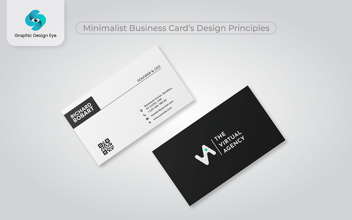 minimalist business card design look