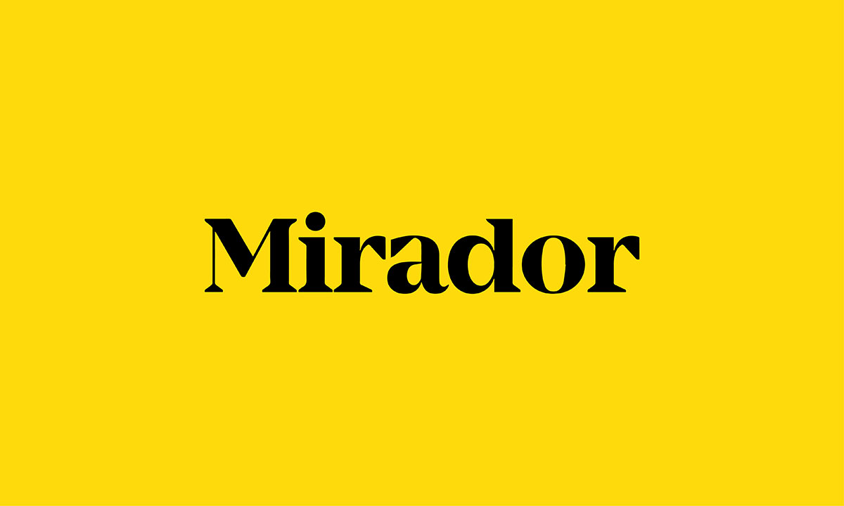 Mirador logo font