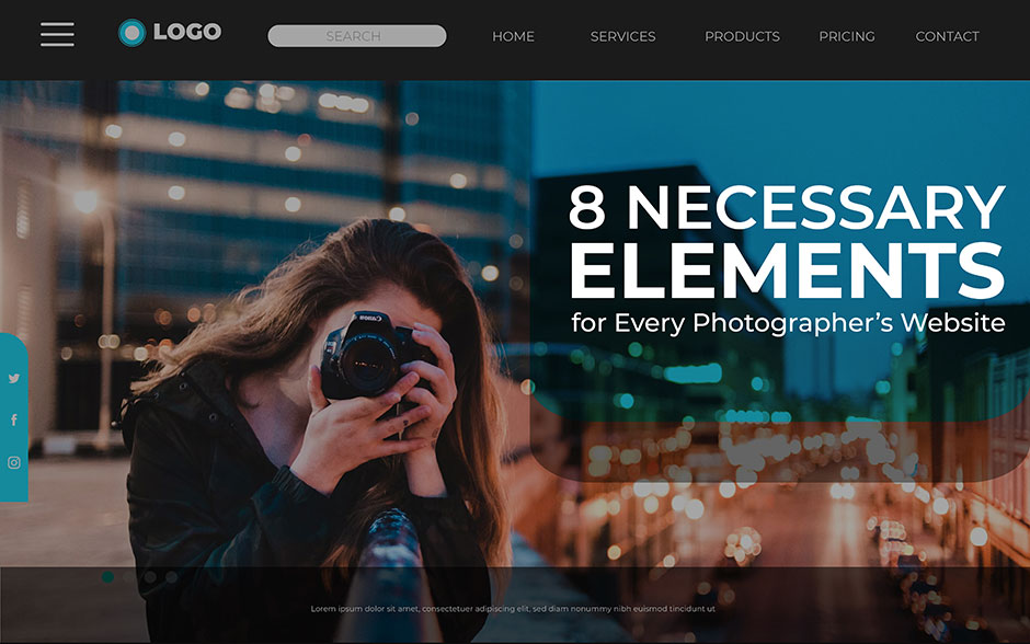 8 necessary elements for every photographers website