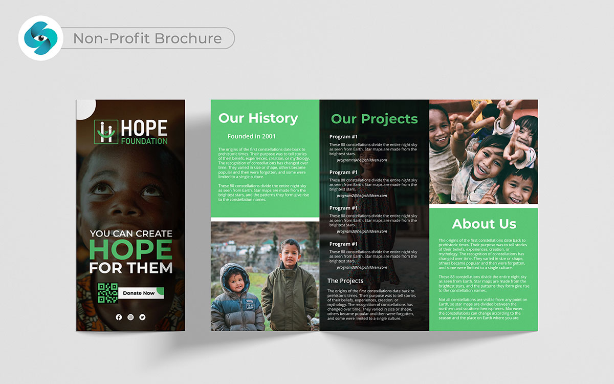 non profit brochure design ideas