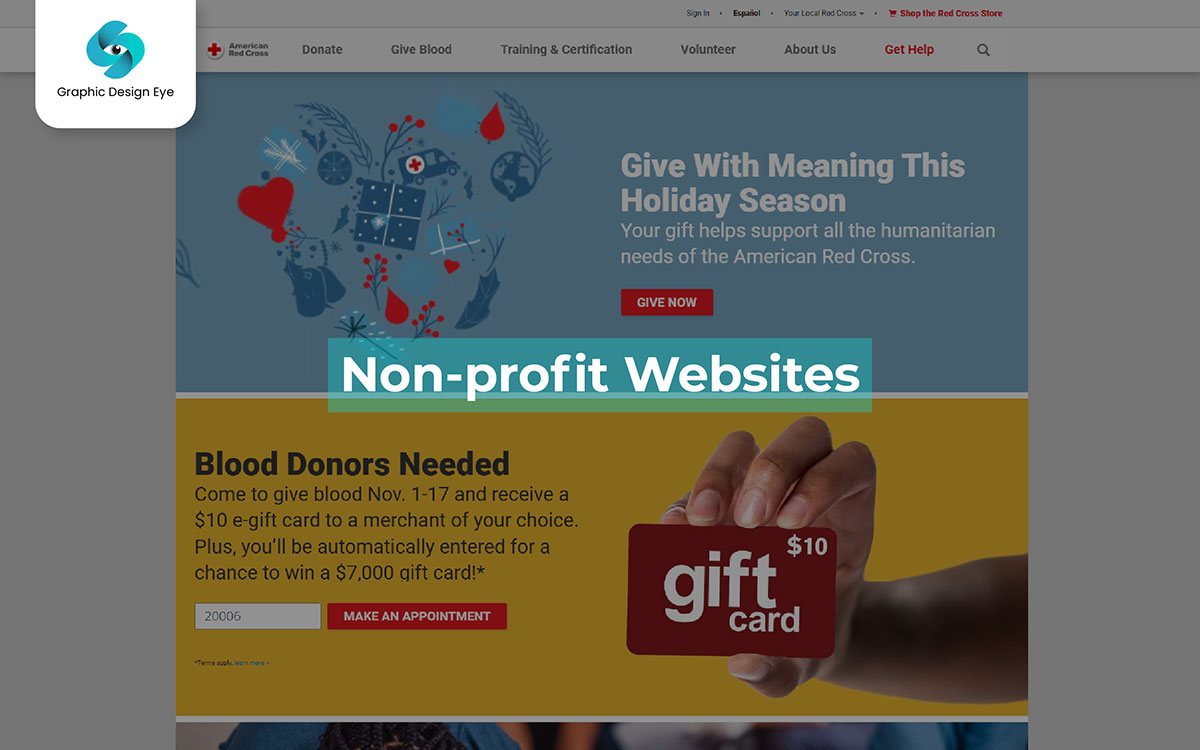 non profit website