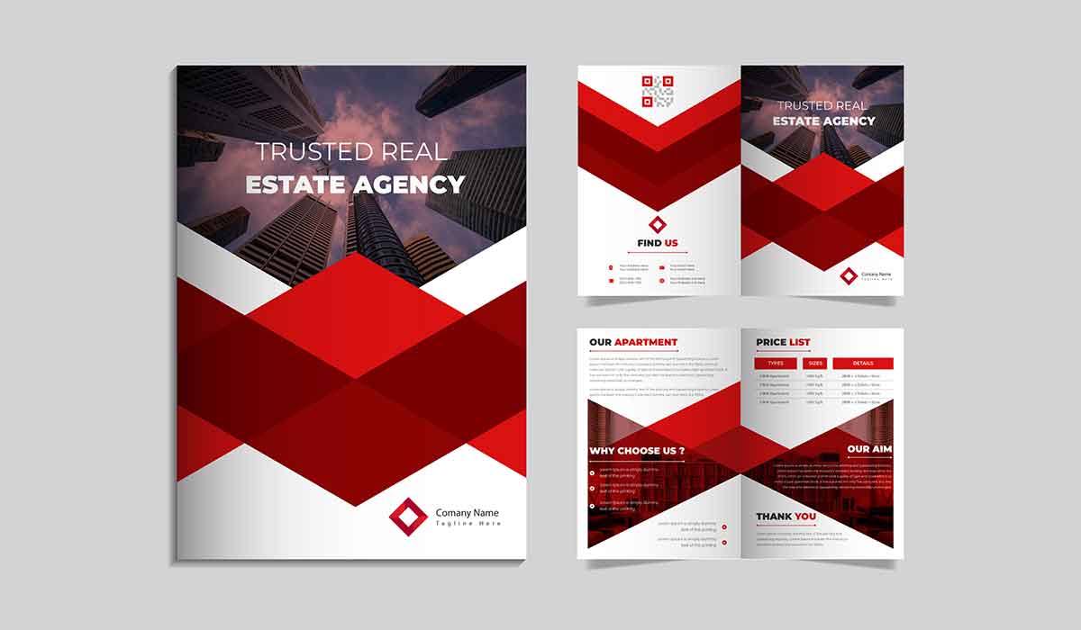 real estate booklet design