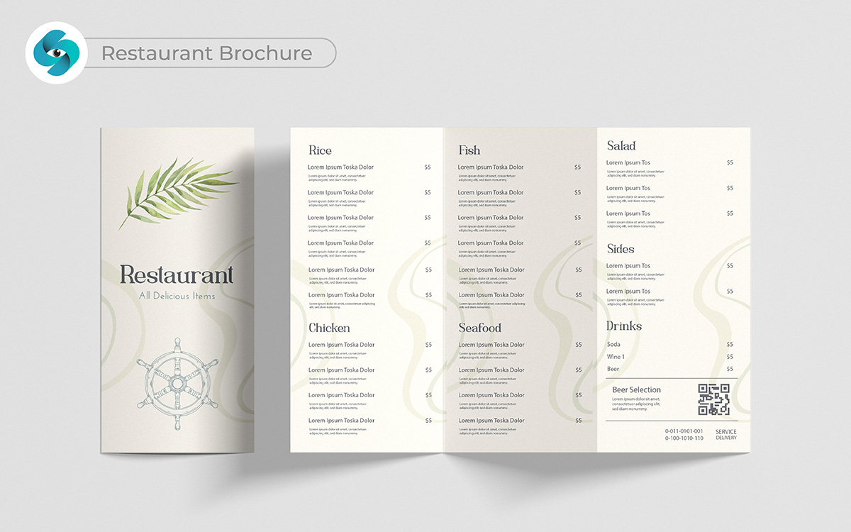 restaurant brochure design ideas