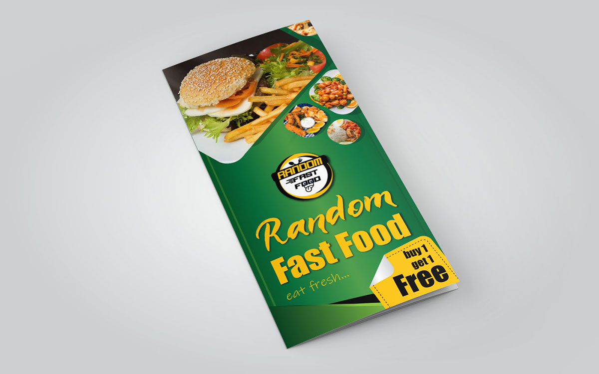 roll fold leaflet design