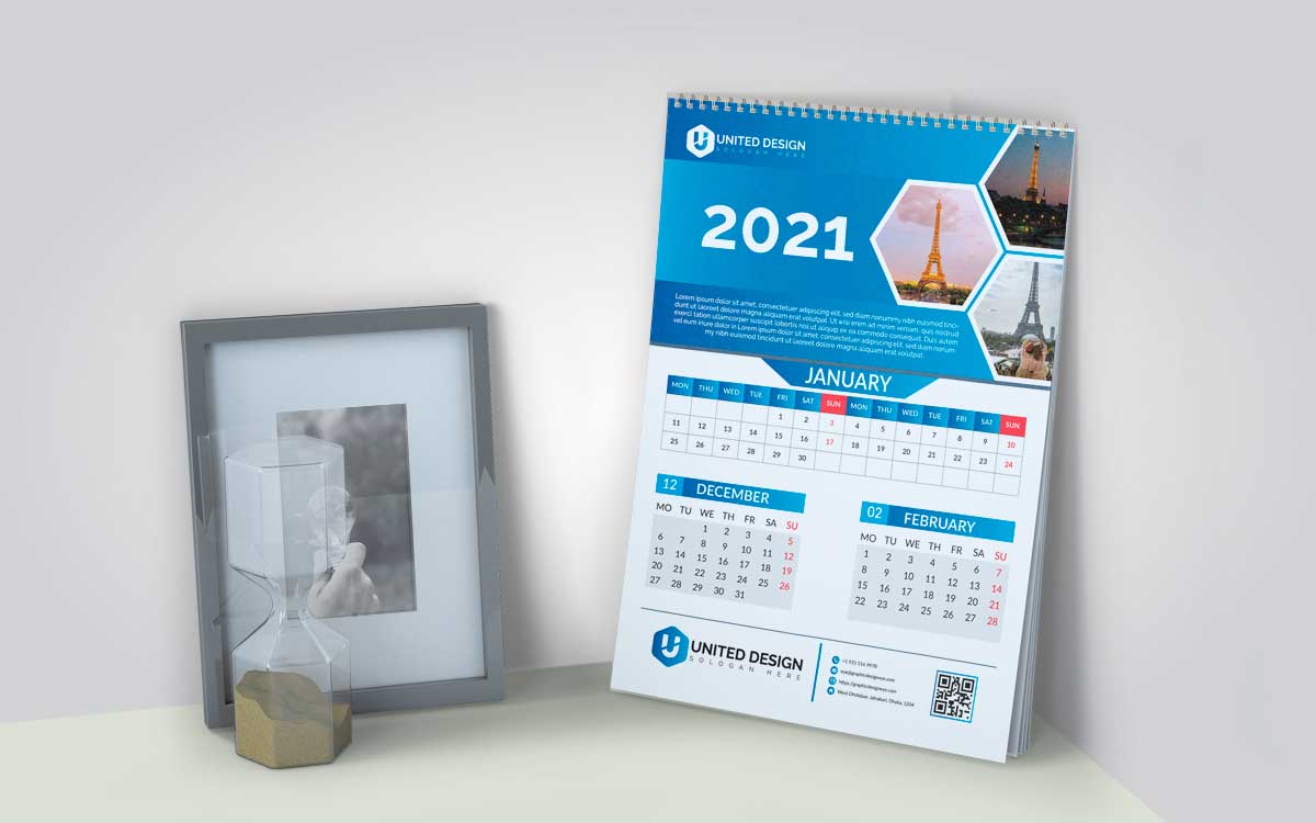 wall calendar design