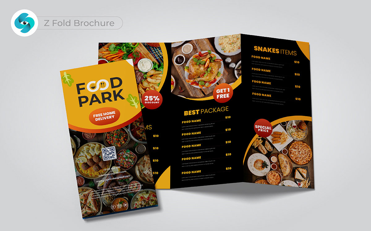 z fold brochure design ideas