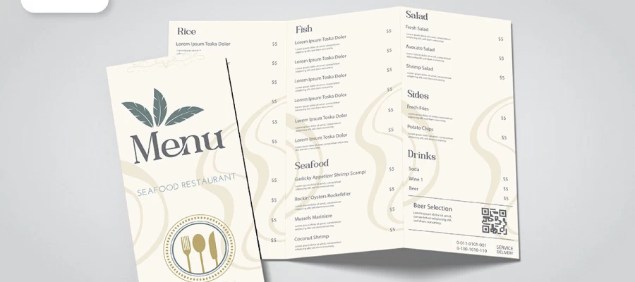 how to design a menu for a restaurant